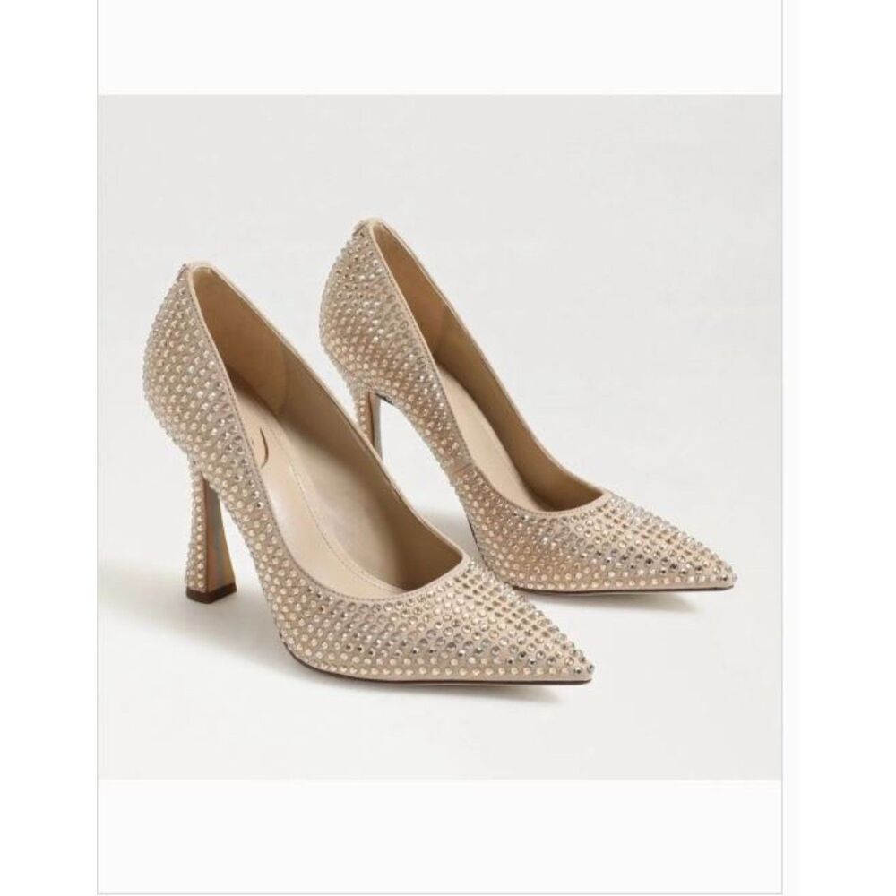 Sam Edelman Antonia Glitz Sesame Heels, size 9.5